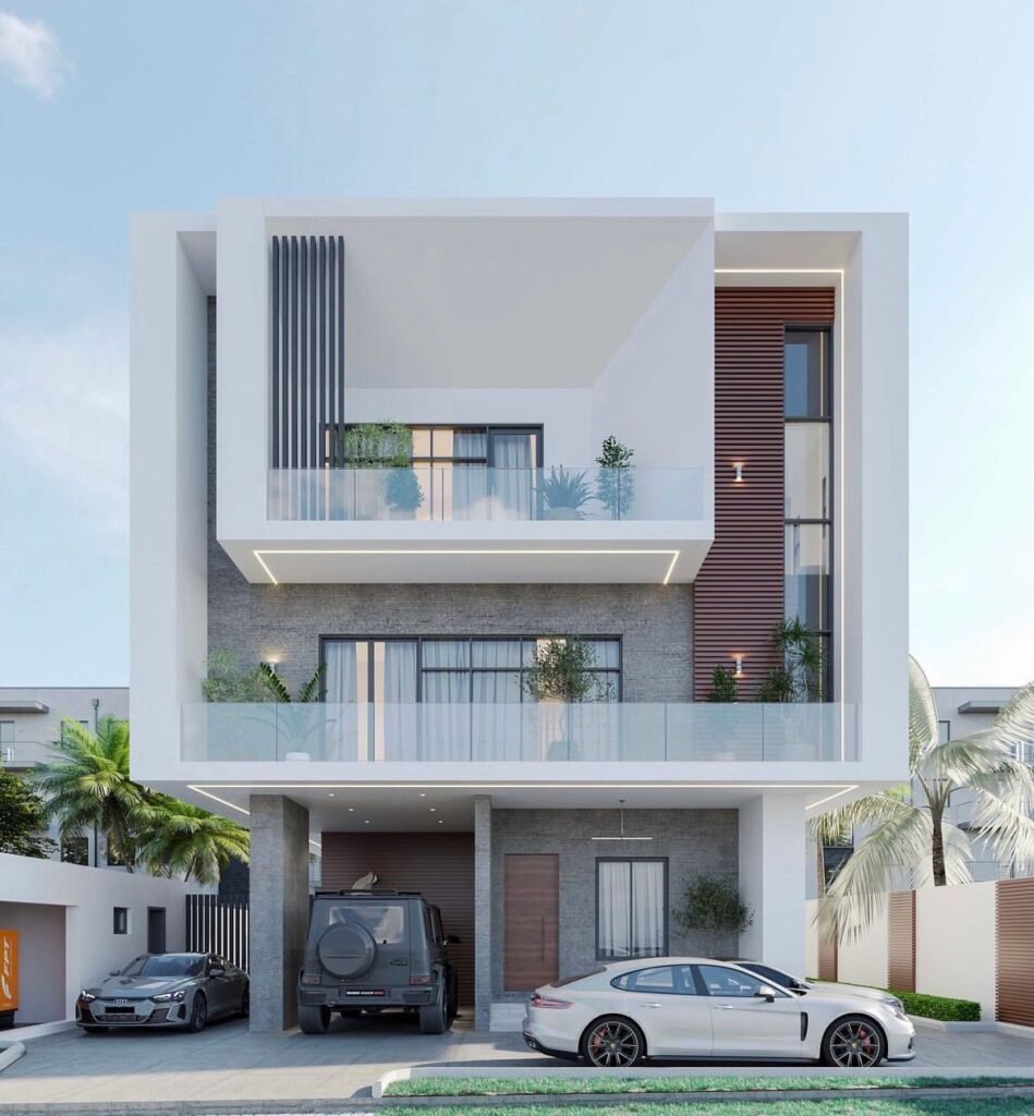 Modern detached duplex in Lagos.